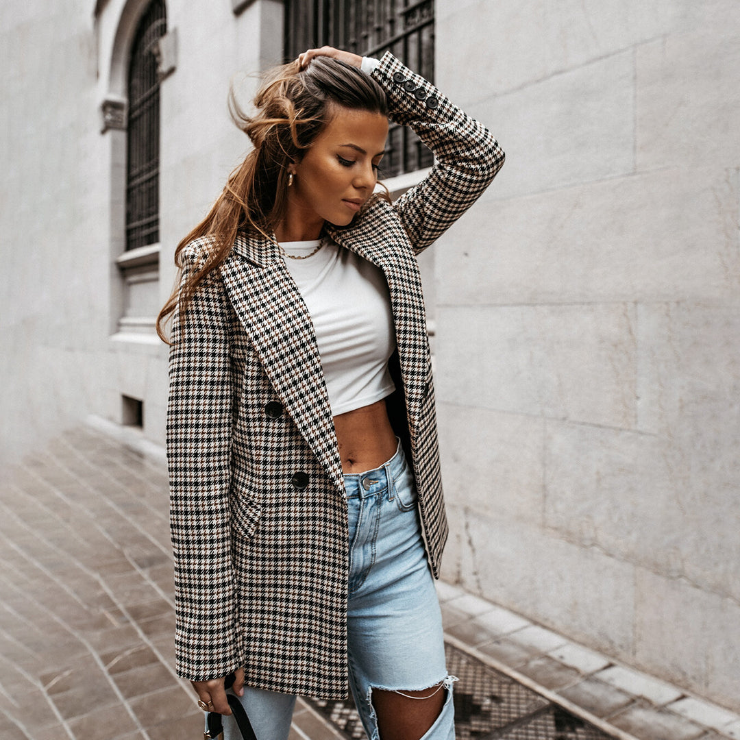 Lavinia | kurtka zimowa damska elegancka ponadczasowa stylowa czarna na zimę Chicveo