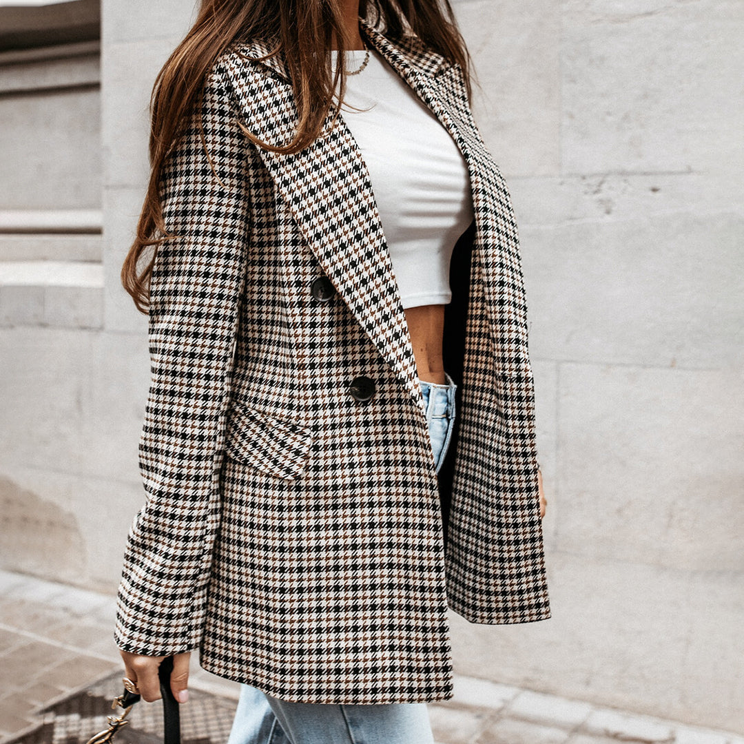 Lavinia | kurtka zimowa damska elegancka ponadczasowa stylowa czarna na zimę Chicveo