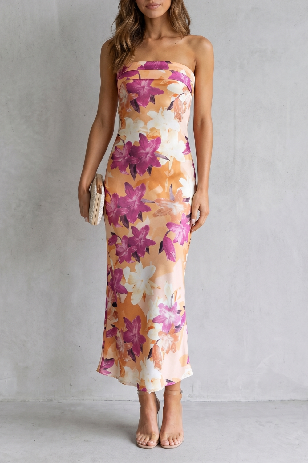 Linneva – Bezramkowa kwiatowa elegancja – Sukienka maxi