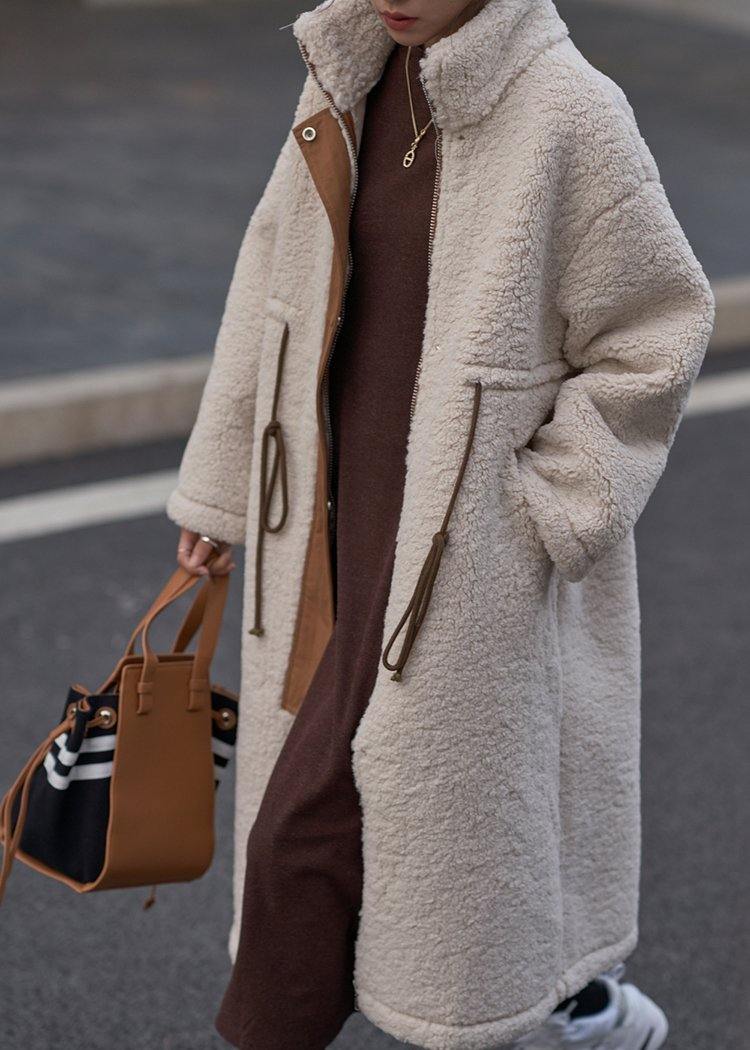 Liora | Długa Damska Kurtka Teddy Oversize