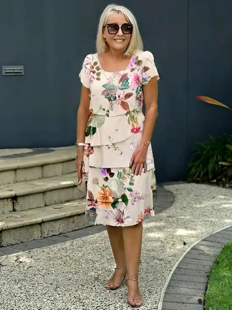 Maja | Stylowa Sukienka Maxi z Kwiatowym Wzorem na Lato