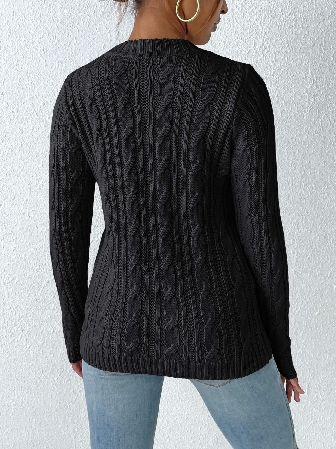 Modesta | Stylowy Sweter Damski z Grubym Splotem na Jesień/Zimę