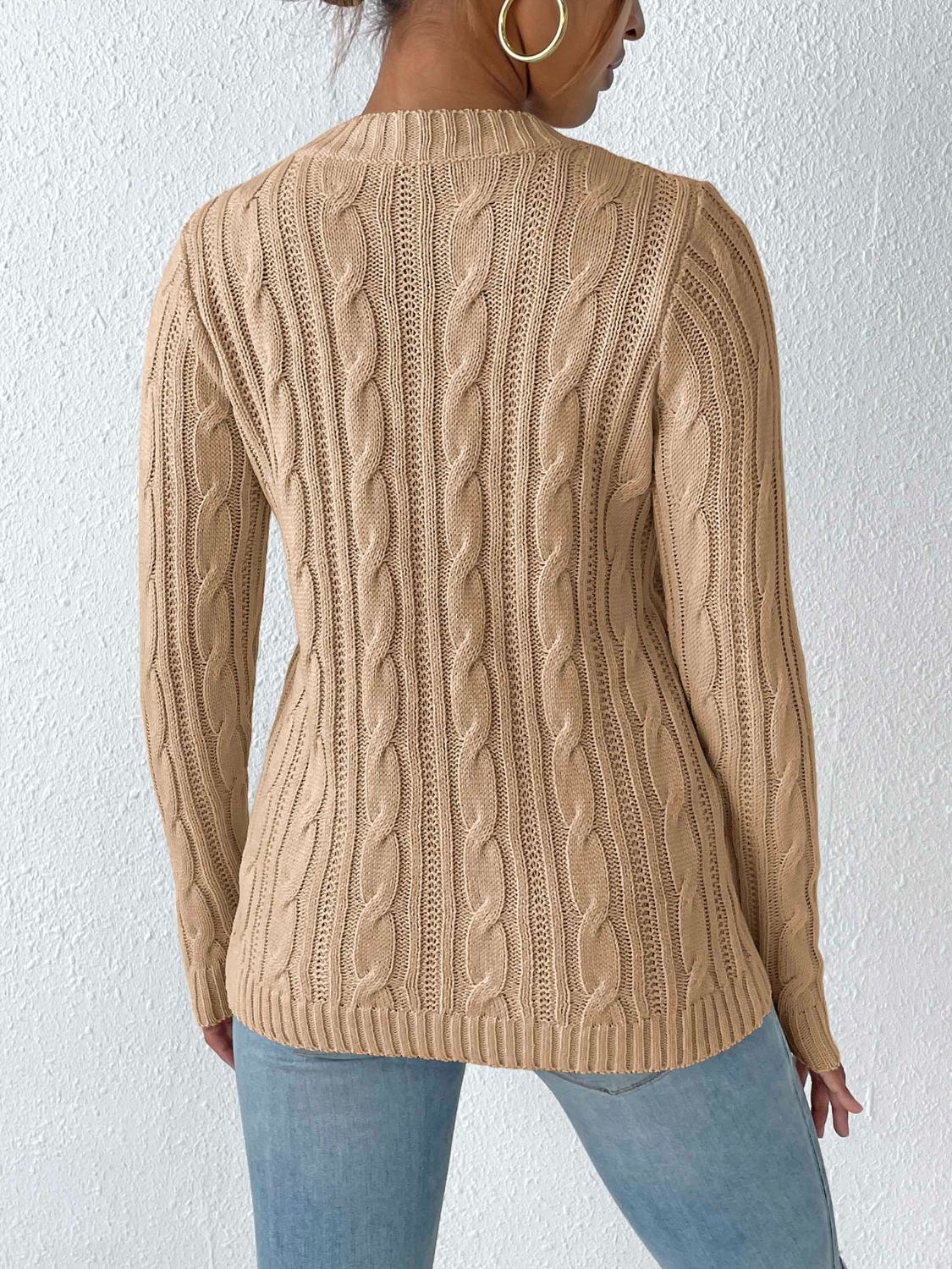 Modesta | Stylowy Sweter Damski z Grubym Splotem na Jesień/Zimę