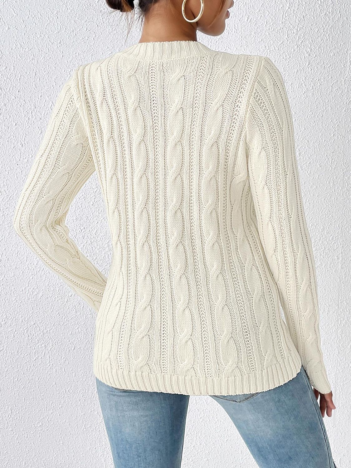 Modesta | Stylowy Sweter Damski z Grubym Splotem na Jesień/Zimę