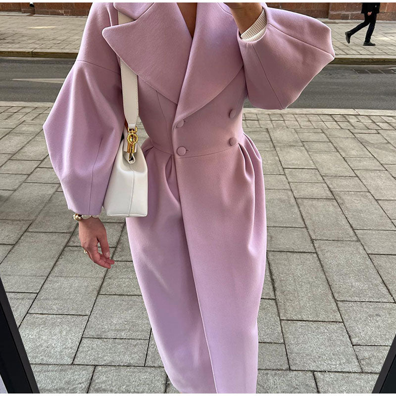 Natalie | Płaszcz w stylu vintage z guzikami