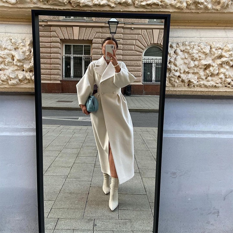 Natalie | Płaszcz w stylu vintage z guzikami