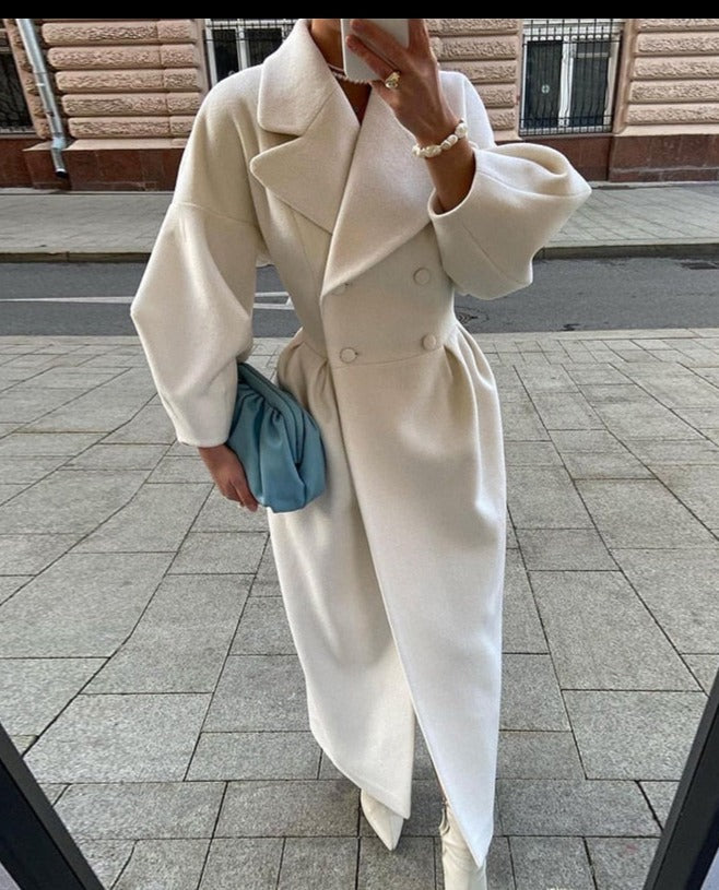 Natalie | Płaszcz w stylu vintage z guzikami