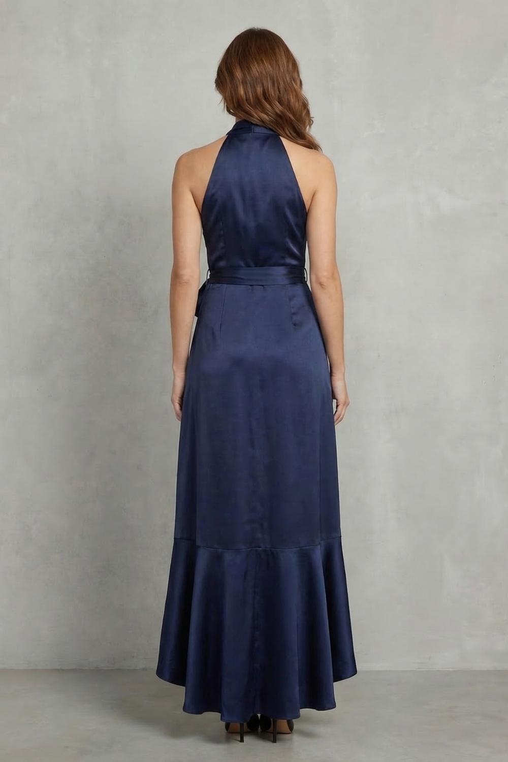 Noctavelle – Sukienka wieczorowa z satynowym drapowaniem – Maxi dress