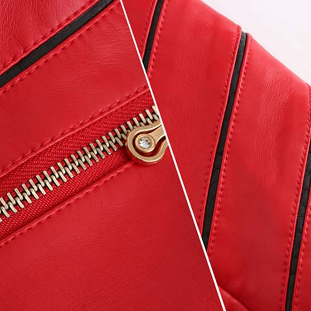 Nola | kurtka zimowa damska elegancka skórzana czarna stylowa ponadczasowa Chicveo