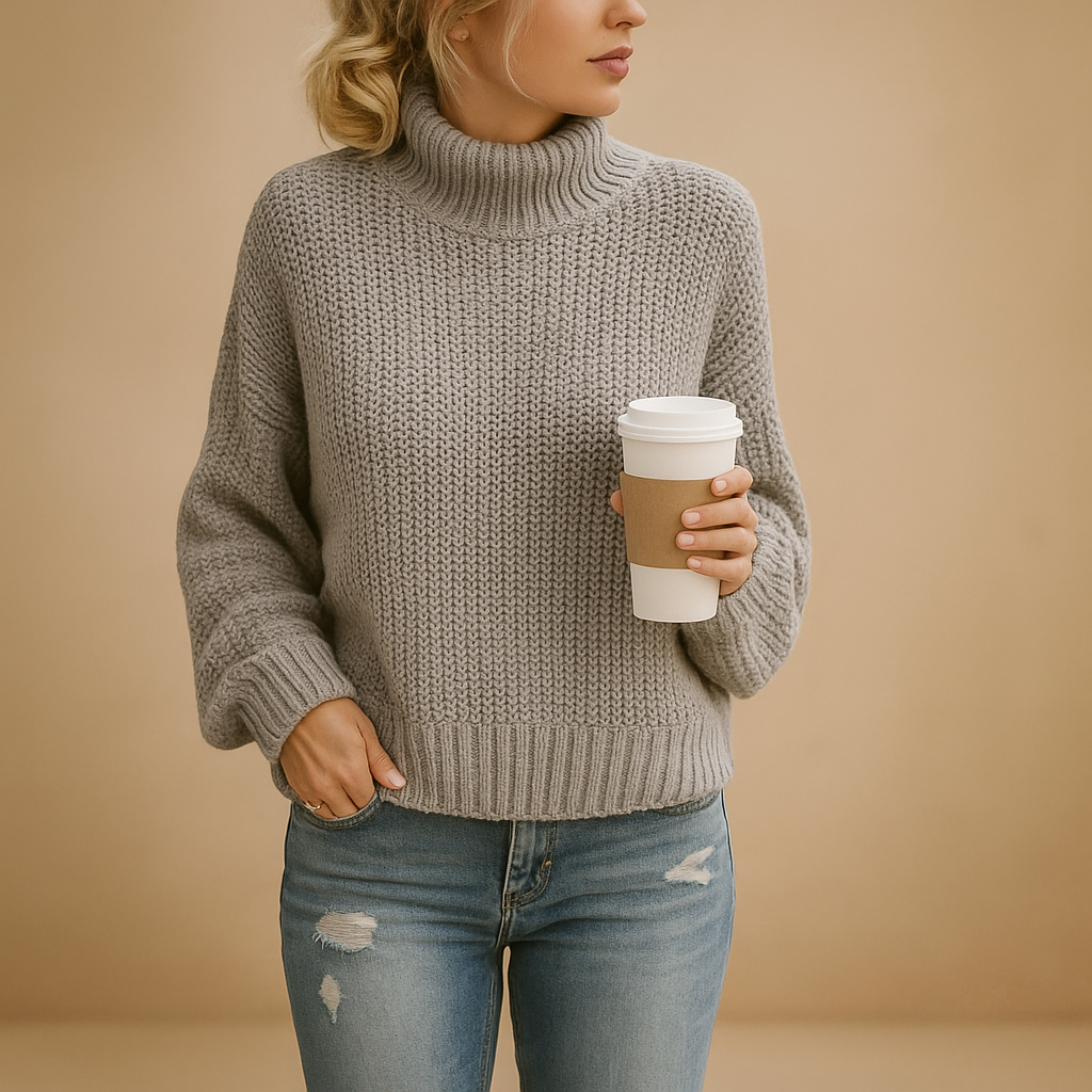 Noor | Damski Sweter z Golfem