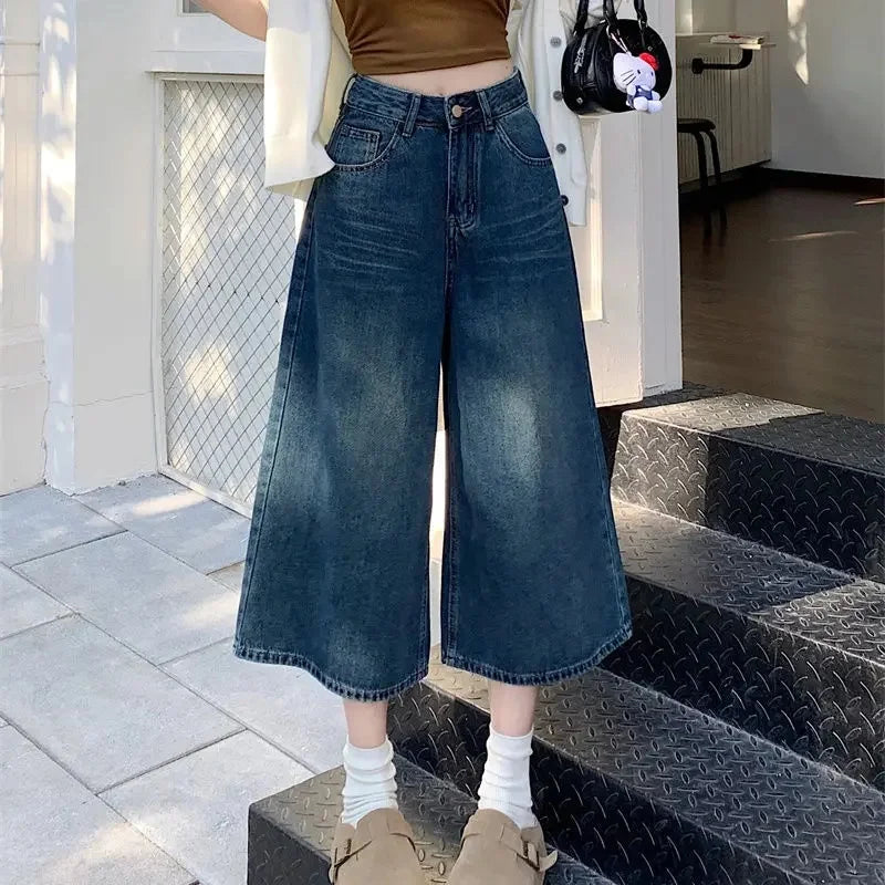 Olivia | Damskie Jeansy Baggy z Wysokim Stanem