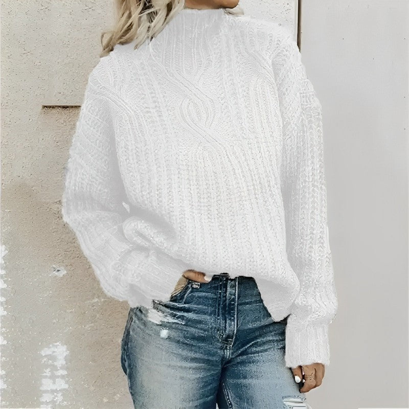 Olivia | Przytulny Damski Sweter z Golfem