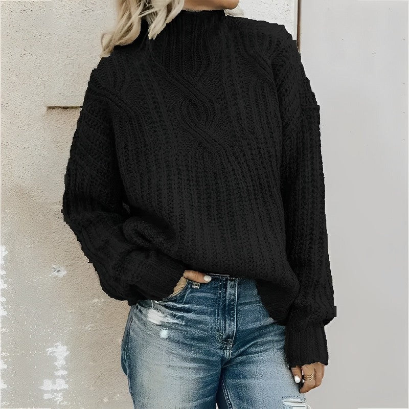 Olivia | Przytulny Damski Sweter z Golfem