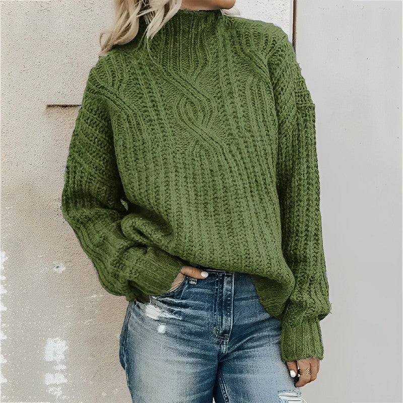 Olivia | Przytulny Damski Sweter z Golfem