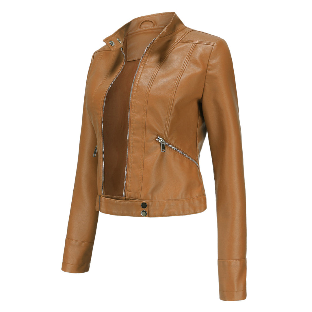 Roksana | Elegancka Skórzana Kurtka Damska Premium Marlene