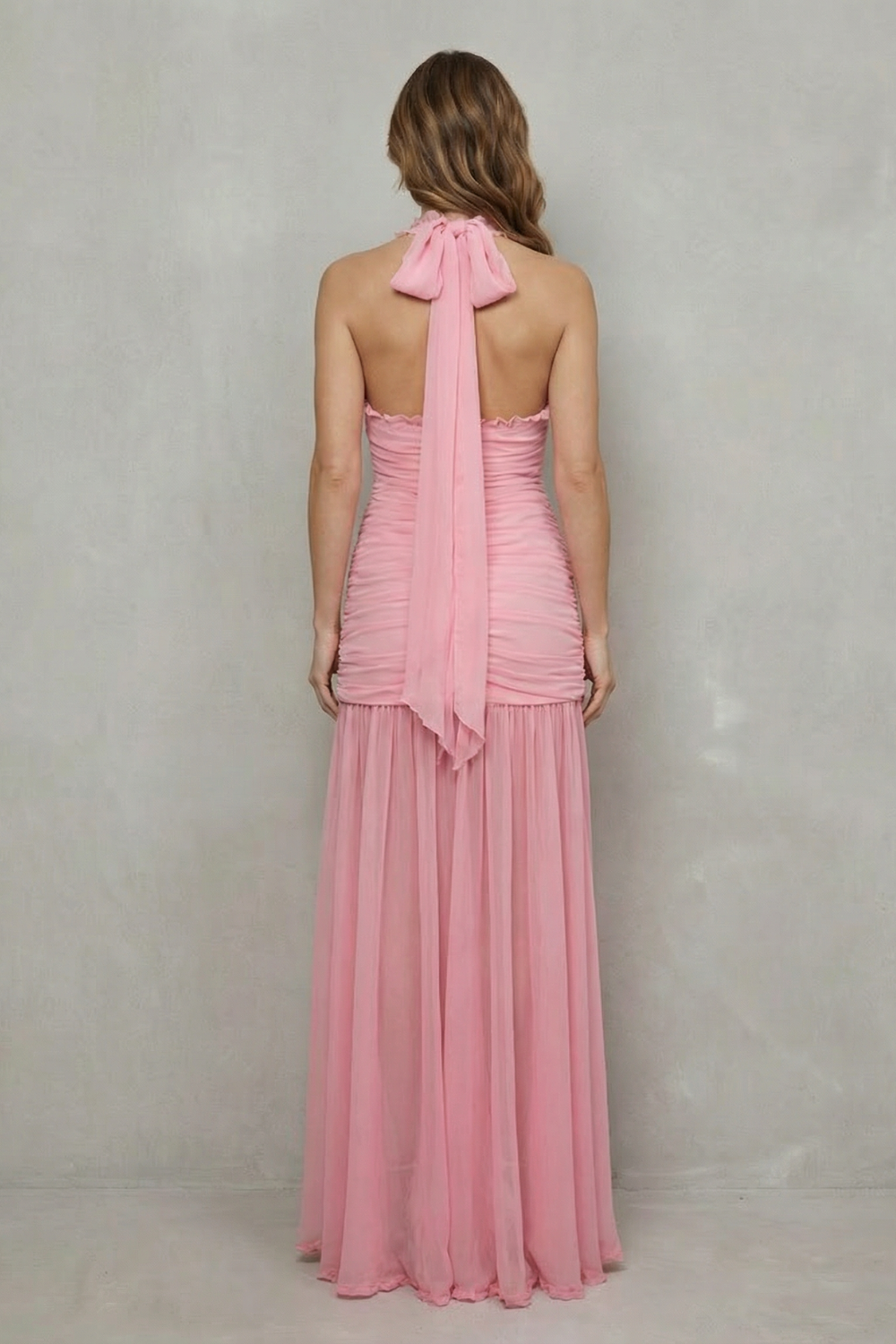 Roselisse – Elegancja z plisowanej siateczki – Sukienka maxi