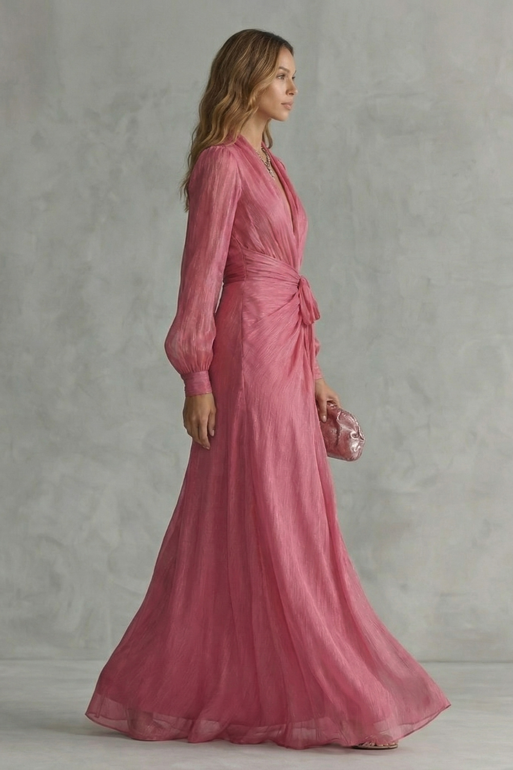 Rosénelle – Elegancja lejącego się szyfonu – Sukienka maxi