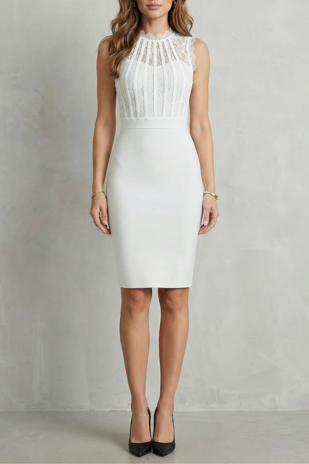 Roxelle – Elegancja w koronkowym bodycon – Sukienka mini