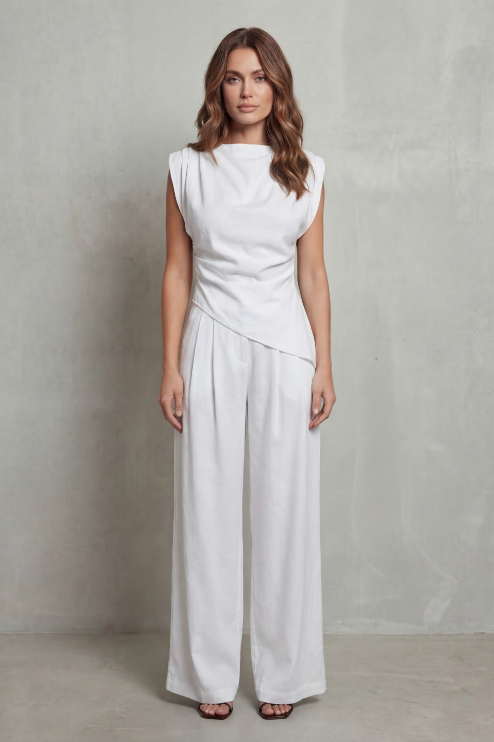 Selora – Detal w tali drapowany – Zestaw casualowej elegancji