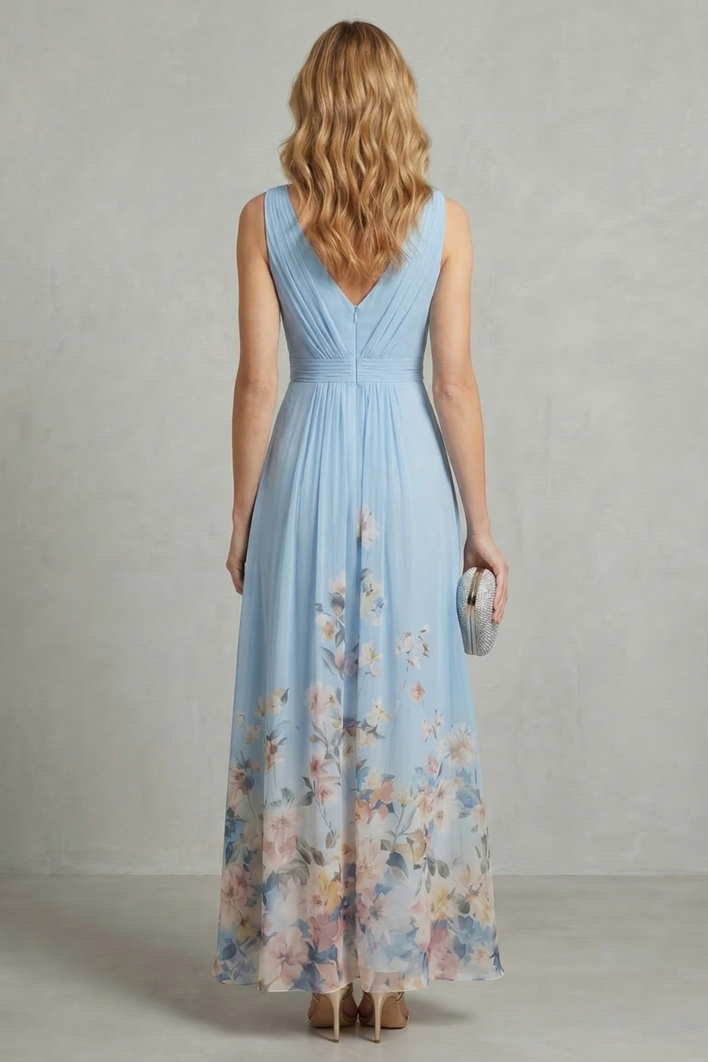 Serelisse – Romantyczna kwiatowa ombre – Sukienka maxi