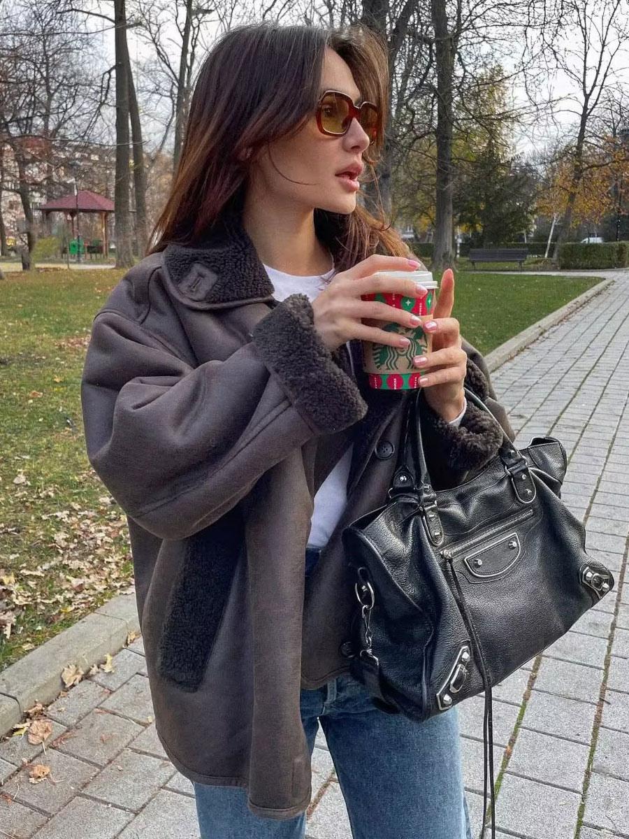 Sierra | Damska Zimowa Kurtka Oversize