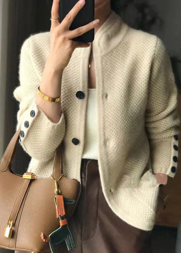 Sophie | Damski Kardigan Fleece z Pluszu na Zamek