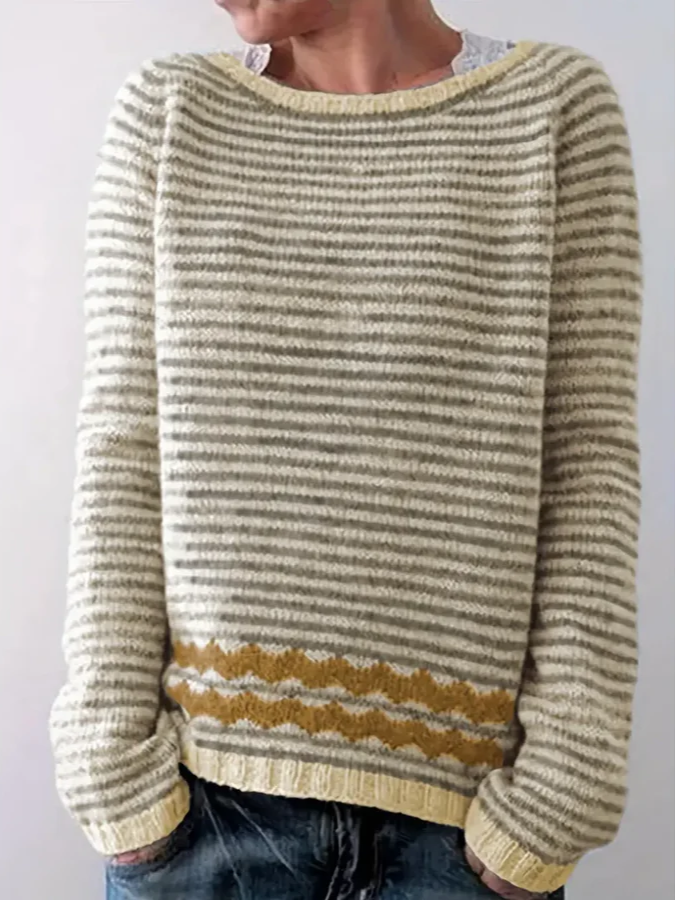 Sophie | Damski Sweter w Paski