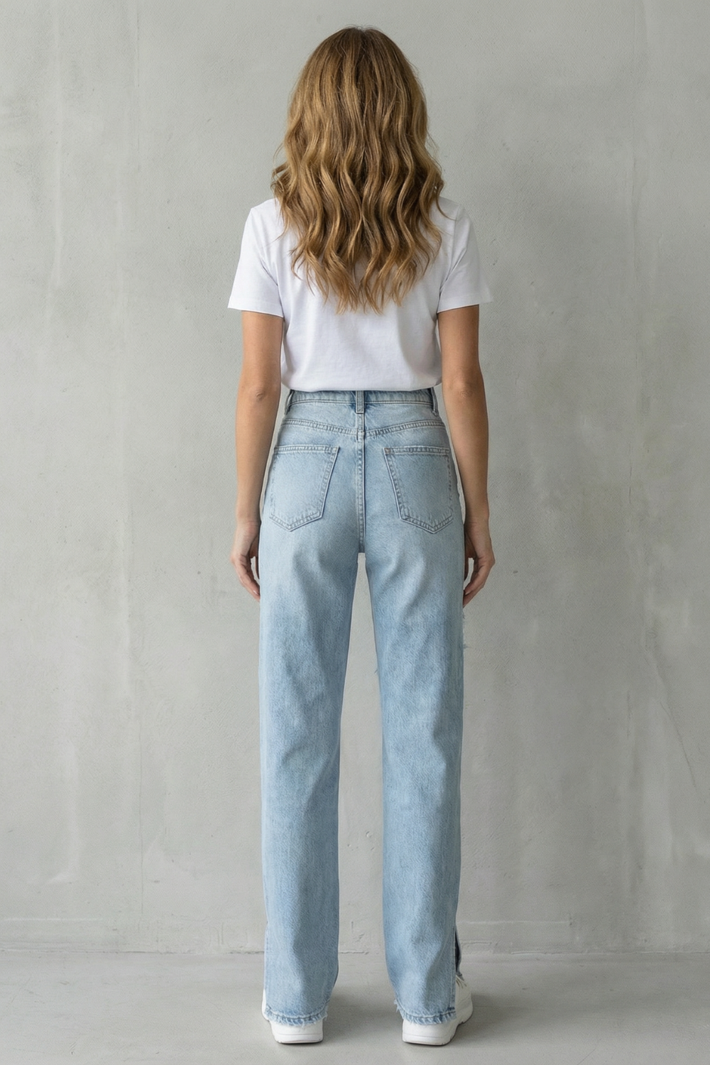 Sorellia – Urban distressed design – Dżinsy proste nogawki