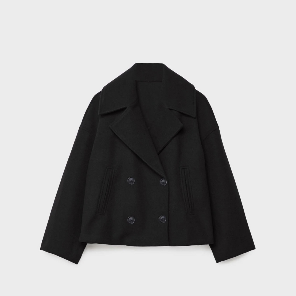 Stella | Damski płaszcz wełniany z podwójnym zapięciem