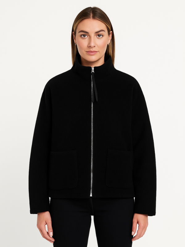 Tessa | Damska Fleece Kurtka z Zamkiem