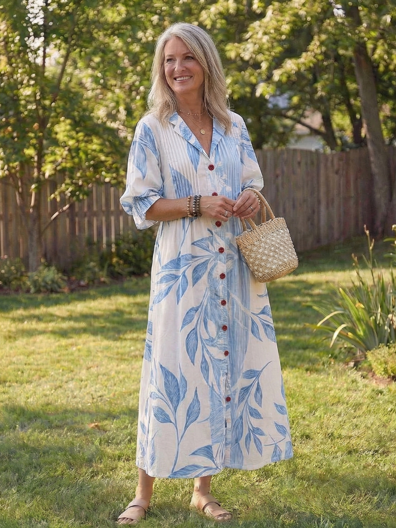 Virelle | Sukienka Maxi Botaniczna Flow
