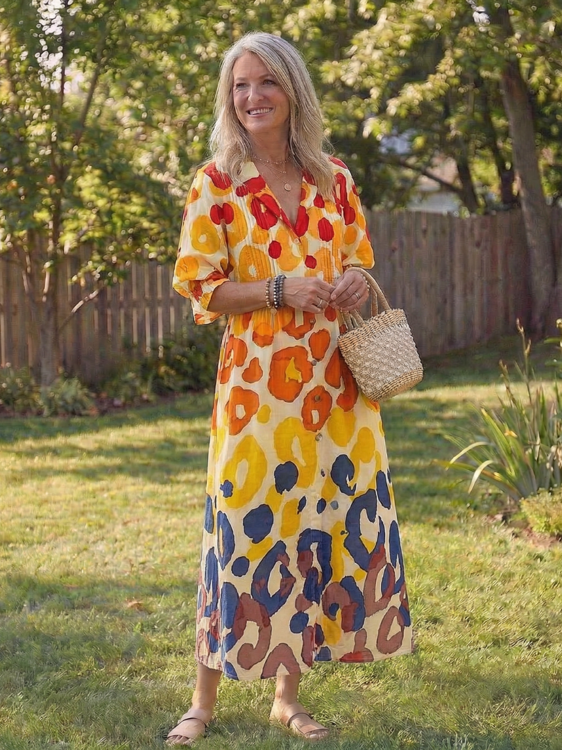 Virelle | Sukienka Maxi Botaniczna Flow