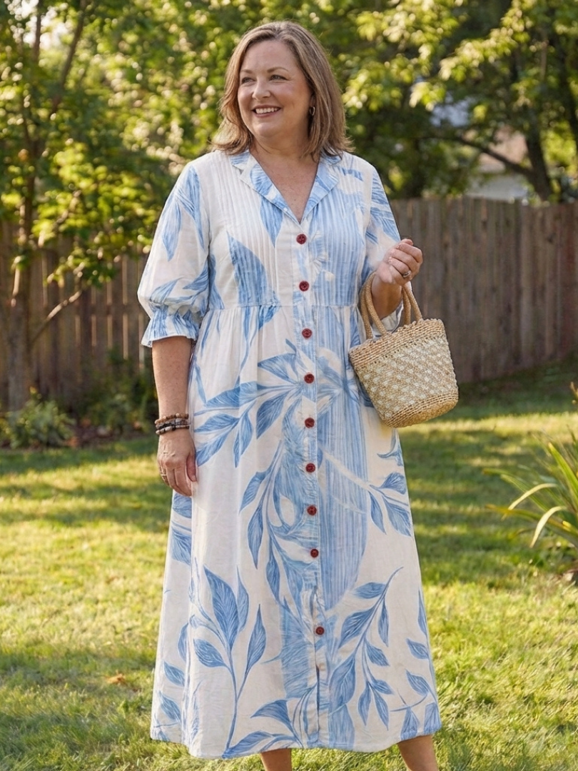 Virelle | Sukienka Maxi Botaniczna Flow