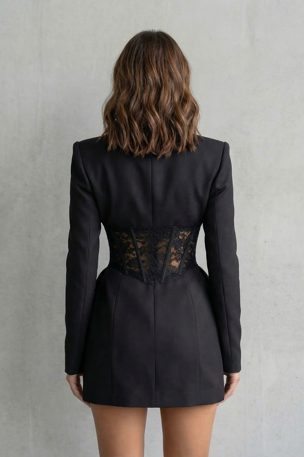 Valerisse – Koronkowy gorsetowy fason – Sukienka blazer