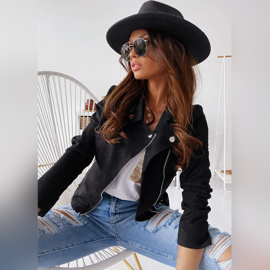 Verity | kurtka zimowa damska elegancka nowoczesna długa stylowa wełniana Chicveo