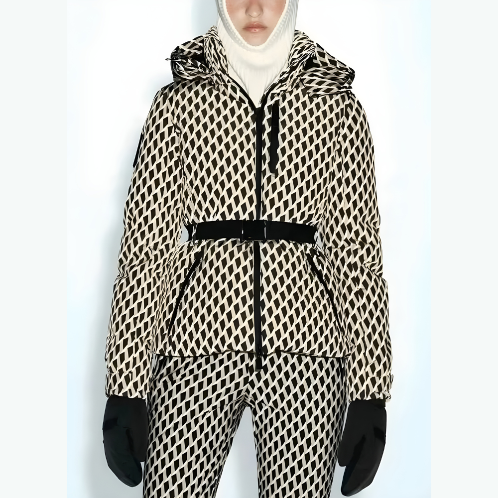 Zara | Elegancka Wiatroszczelna Kurtka Zimowa z Wysokim Stanem i Wyściółką