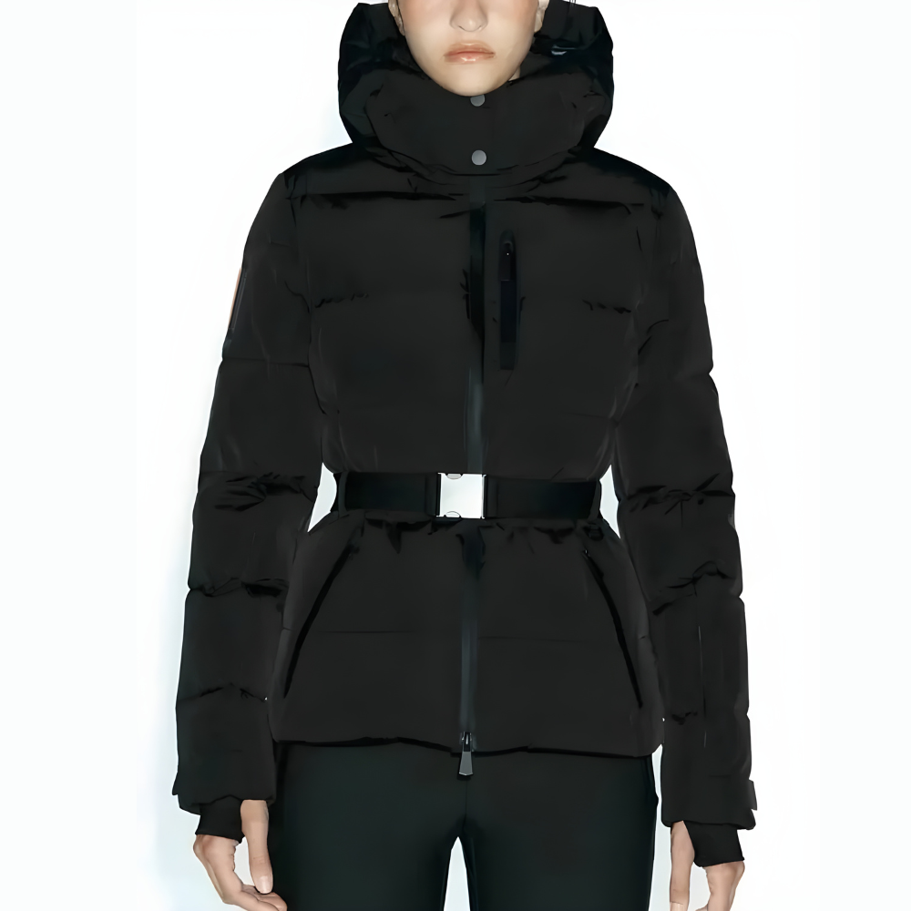 Zara | Elegancka Wiatroszczelna Kurtka Zimowa z Wysokim Stanem i Wyściółką