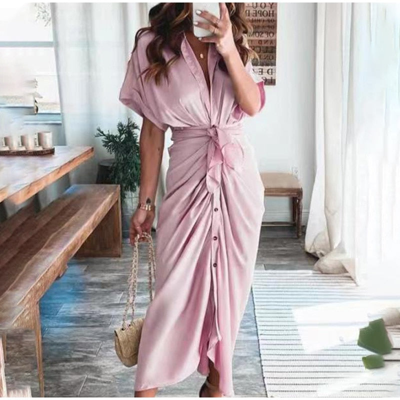 Zofia | Luksusowa Sukienka Maxi z Przewiewnego Materiału