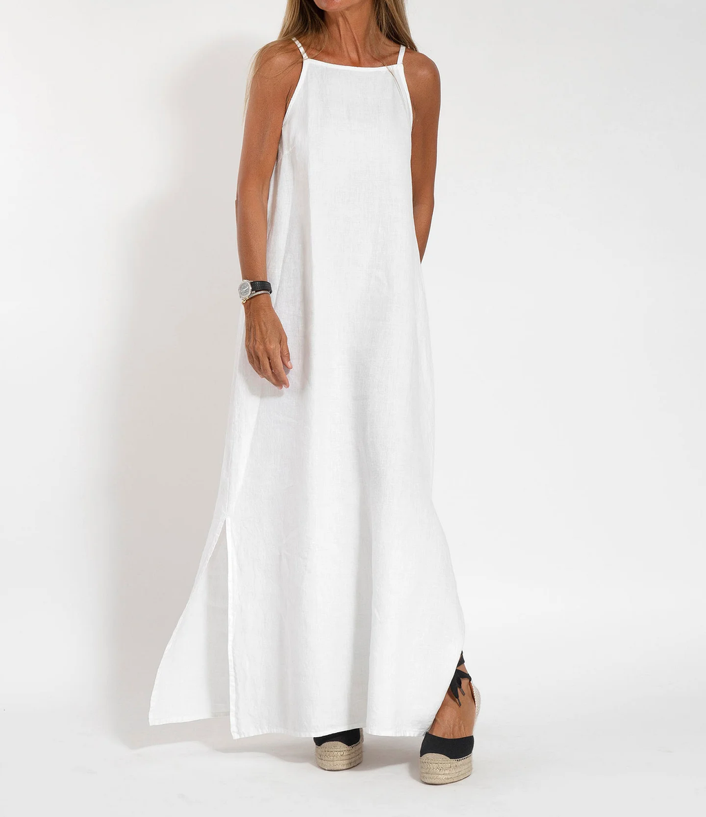 Zosia | Elegancka Letnia Sukienka Maxi na Ramiączkach