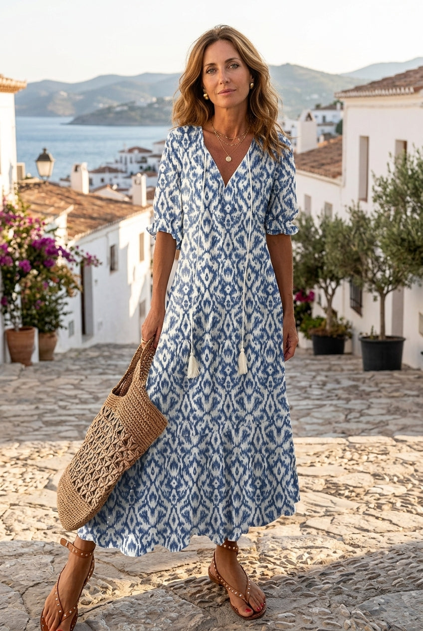 Helga | Elegancka Sukienka Maxi Boho