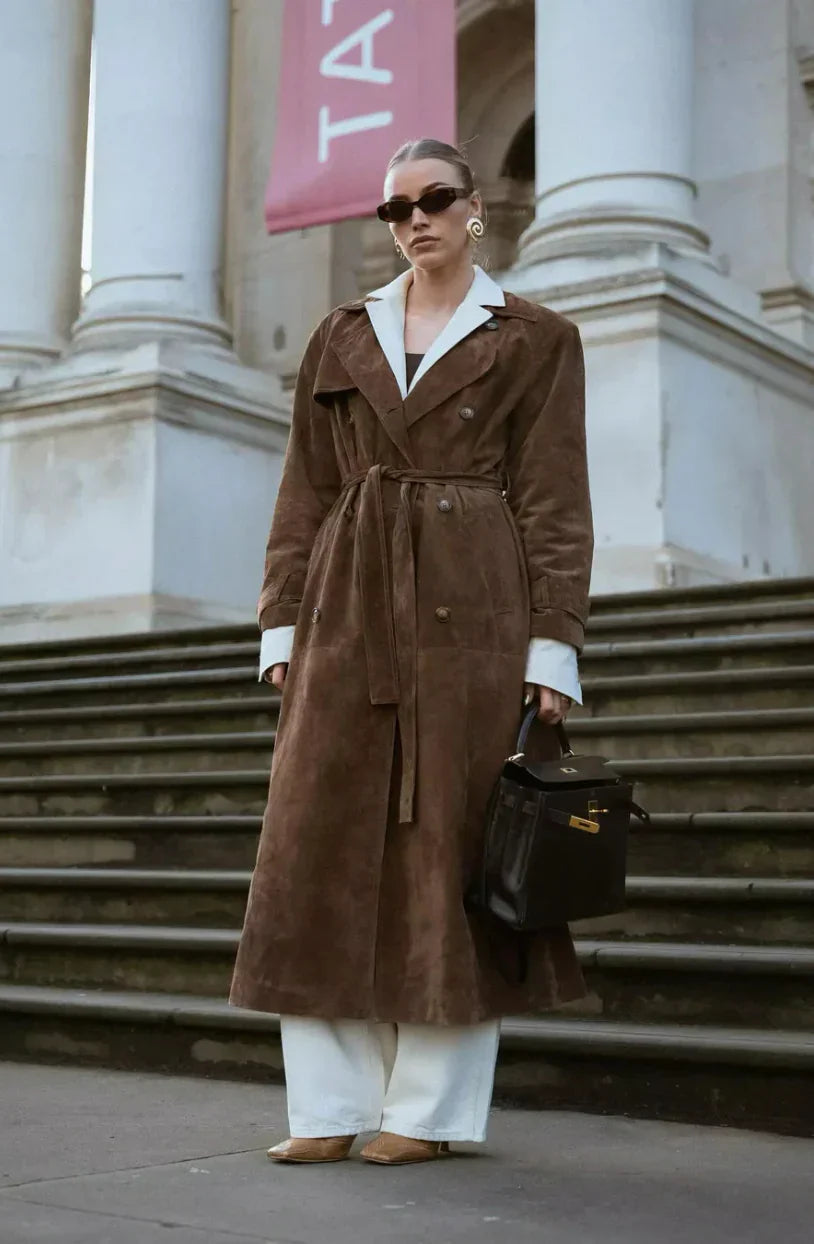 Emilia Zamszowy Trencz Klasy Premium