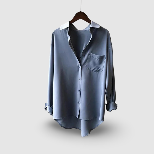 Riley | Jedwabna Bluzka z Płynnością Elegancji