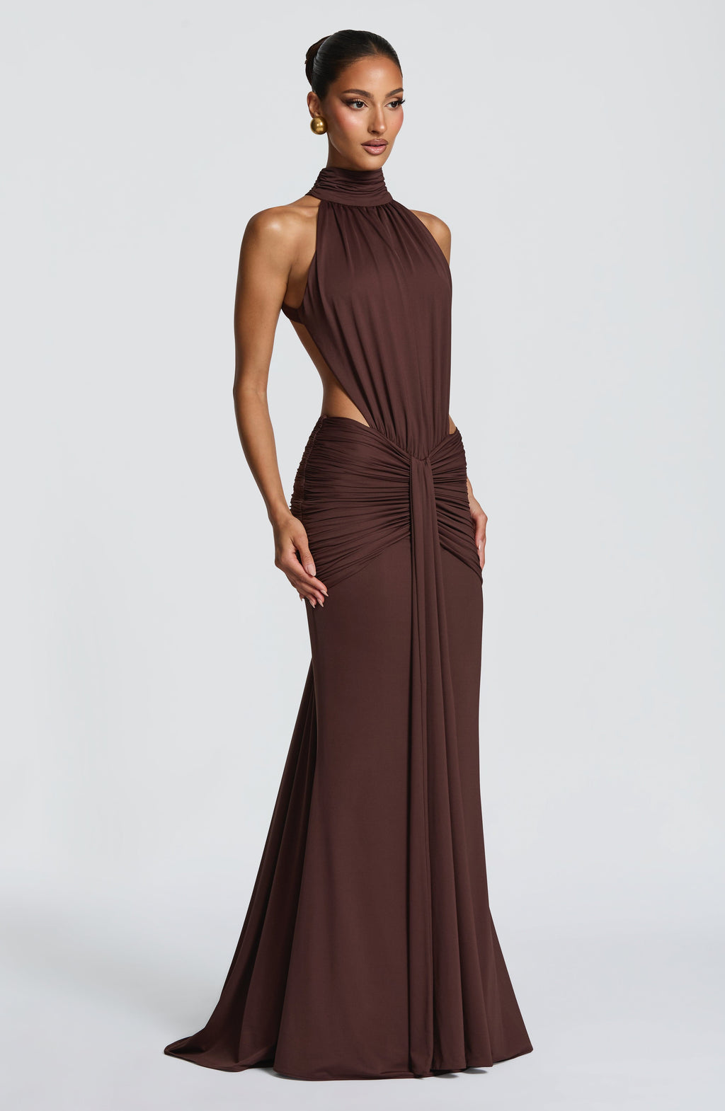 Sukienka Teodora Plum Maxi