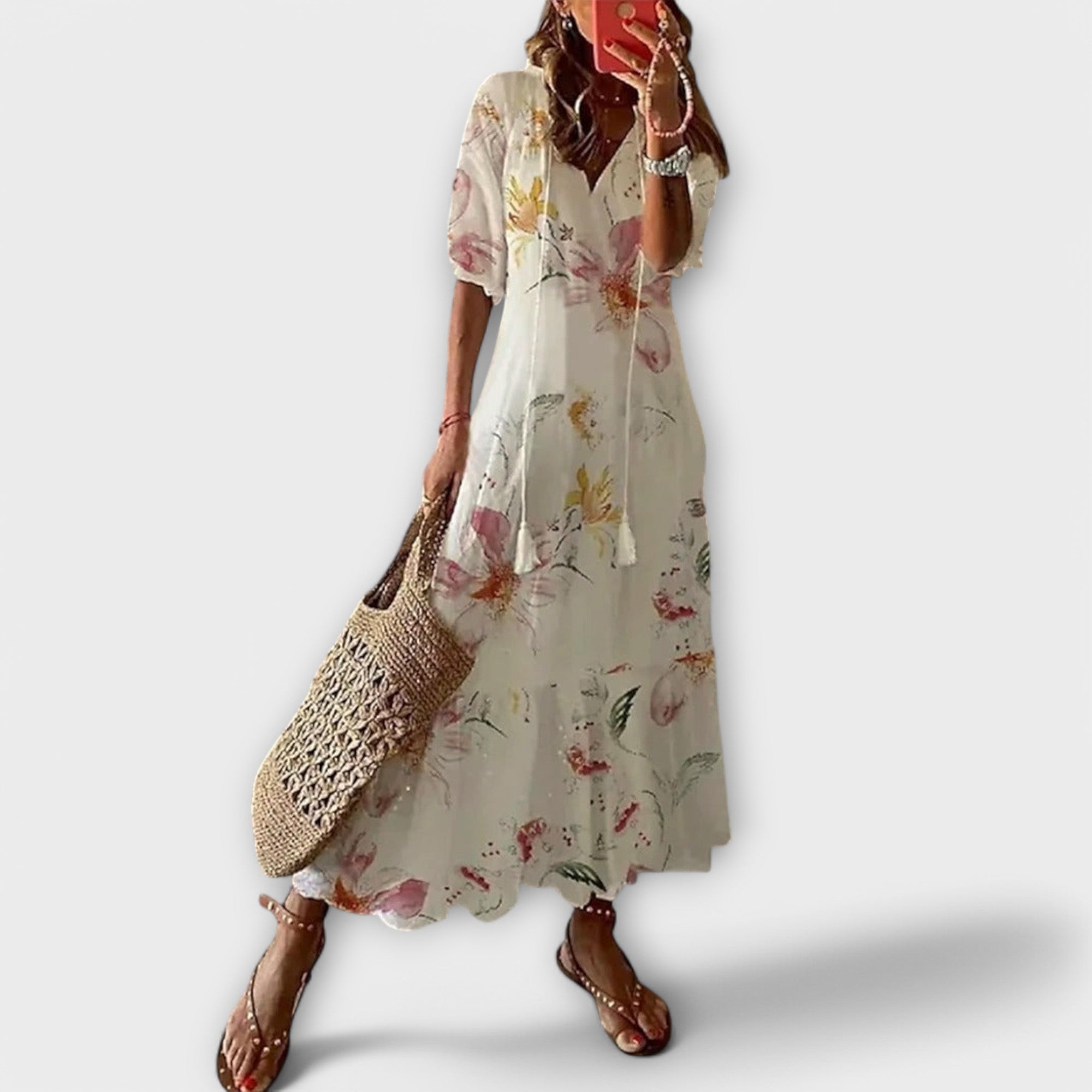 Helga | Elegancka Sukienka Maxi Boho