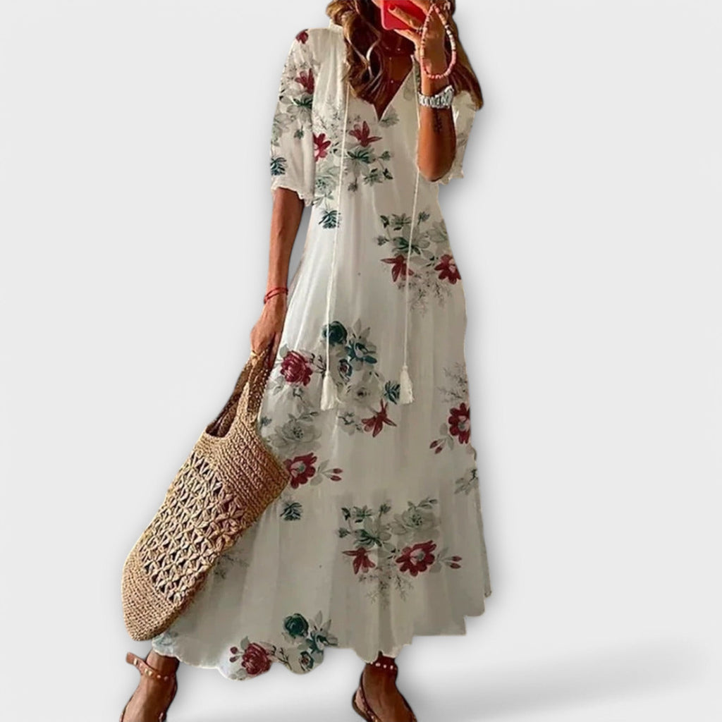 Helga | Elegancka Sukienka Maxi Boho